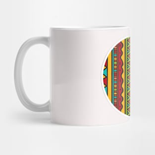 Ethnic Contrast Circle Mug